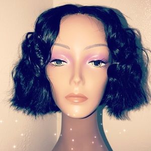 Custom made virgin human unit messy curly bob